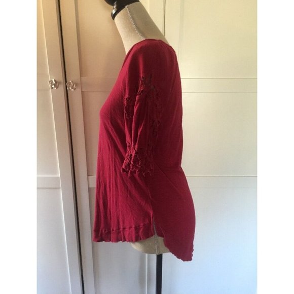 Anthropologie Free People  Knit Top Battenburg - Picture 6 of 9